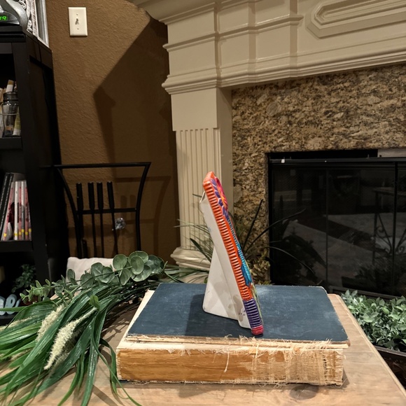 Mexican Talavera Photo Frame Freestanding Ceramic Picture Frame. - Picture 5 of 7